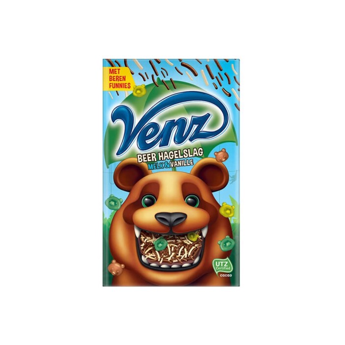 Vermicelle "Ours" Chocolat au Lait & Vanille 380g Venz
