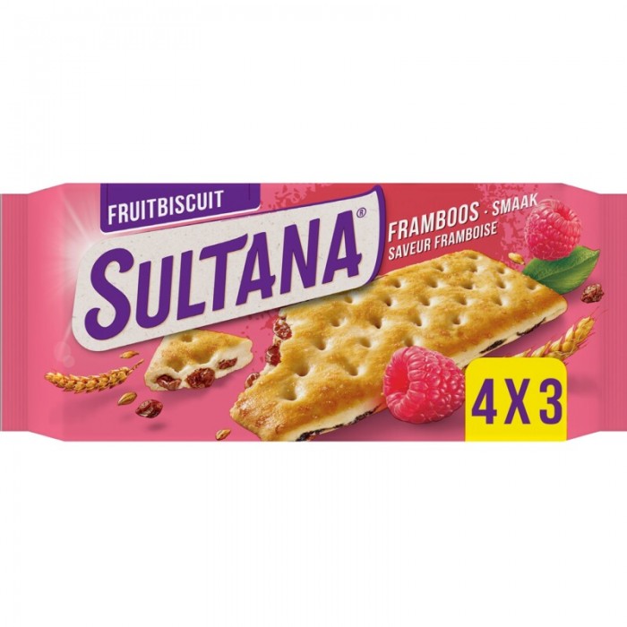 Biscuits Framboise SULTANA 5x3 218g Verkade