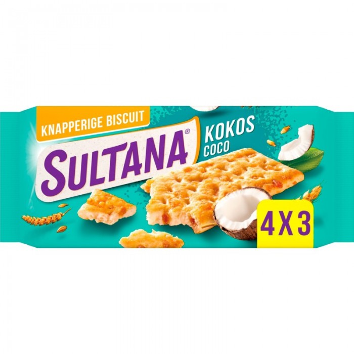 Biscuits Noix de Coco SULTANA 5x3 207g Verkade