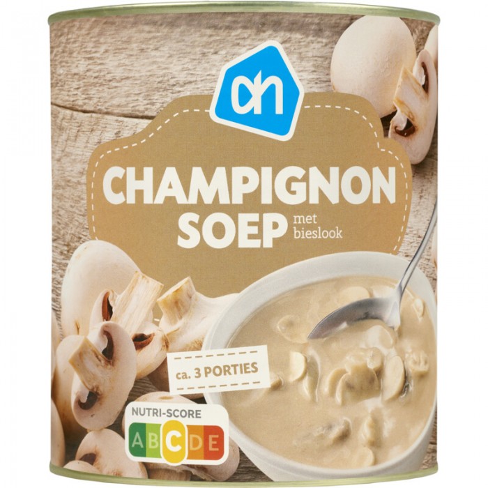 Soupe Champignons & Ciboulette 800ml Boite AH