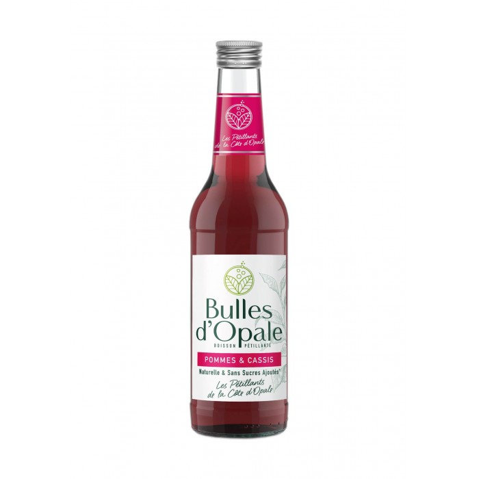 Pétillant Bulles d'Opale Pomme Cassis BIO 100% Naturelle 33cl