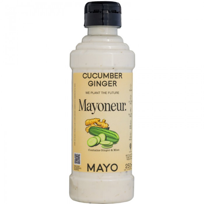 Mayonnaise VEGAN & HALAL Concombre & Gingembre Tube 250ml Mayoneur
