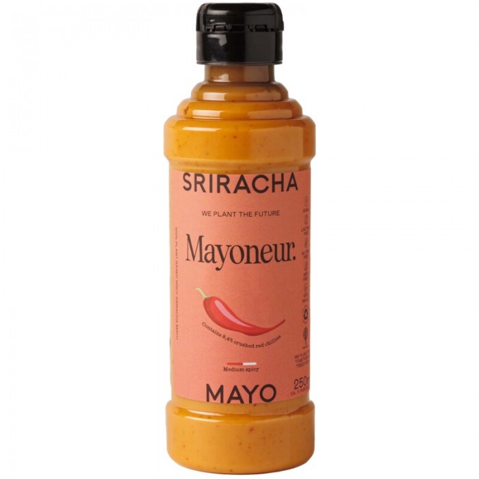 Mayonnaise VEGAN & HALAL Sriracha Tube 250ml Mayoneur