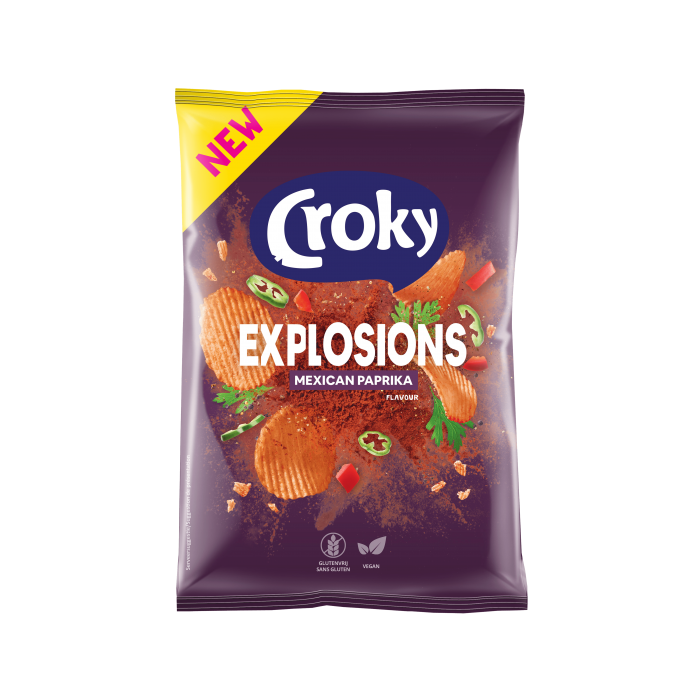 Chips Explosions Paprika 150g Croky