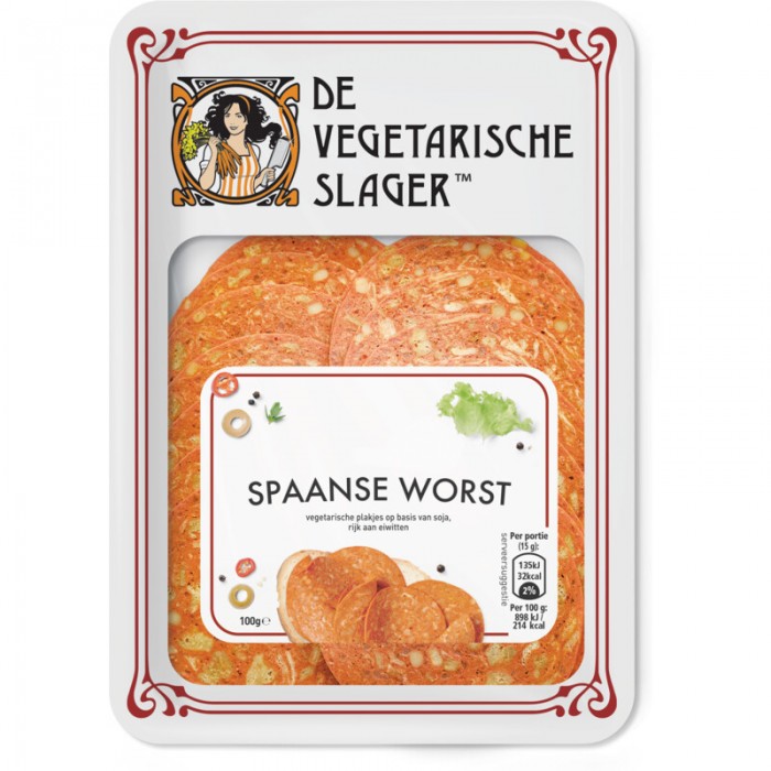 Tranches de Saucisse Espagnole Végétarien 100g Boucher Végé