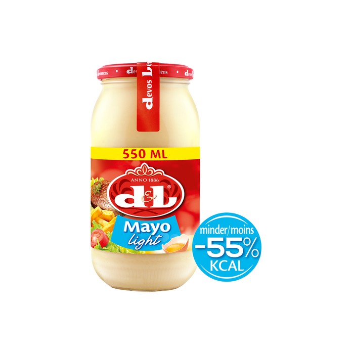 Mayonnaise Belge "Light" D&L Bocal 550ml