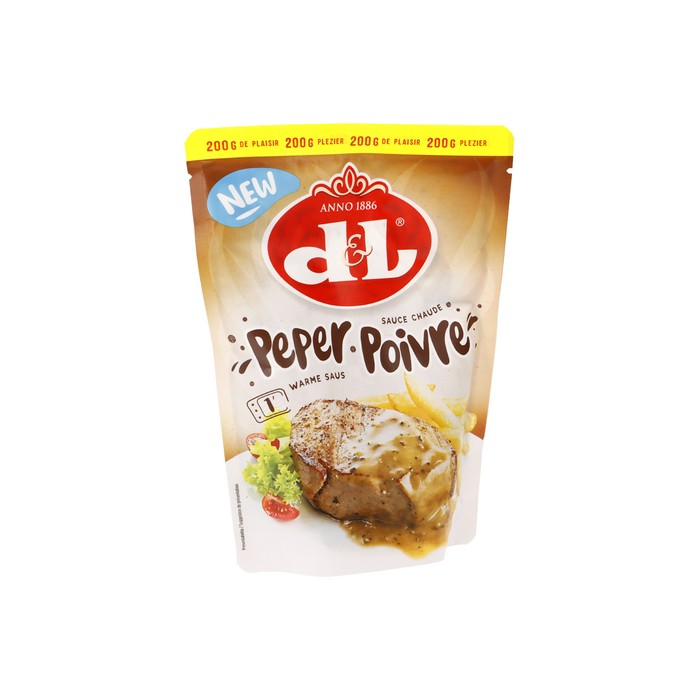 Sauce Poivre D&L Poche 200g (chaude)