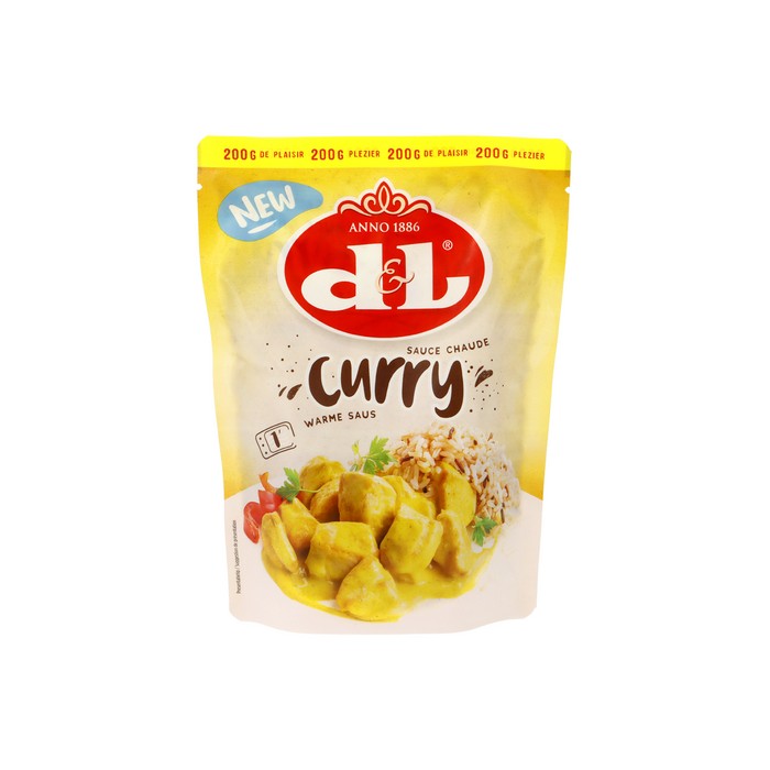Sauce Curry D&L Poche 200g (chaude)