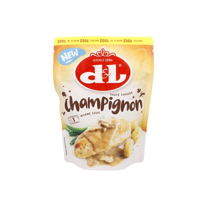 Sauce Champignons D&L Poche 200g (chaude)