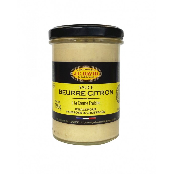 Sauce Beurre citron Crème Fraîche JC David 190g