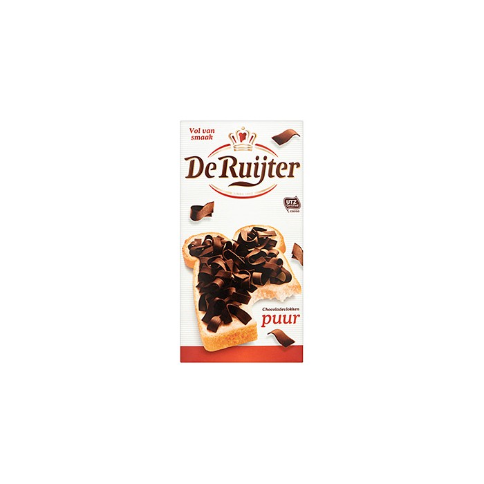 Flocons Chocolat Noir Pur 200g De Ruijter