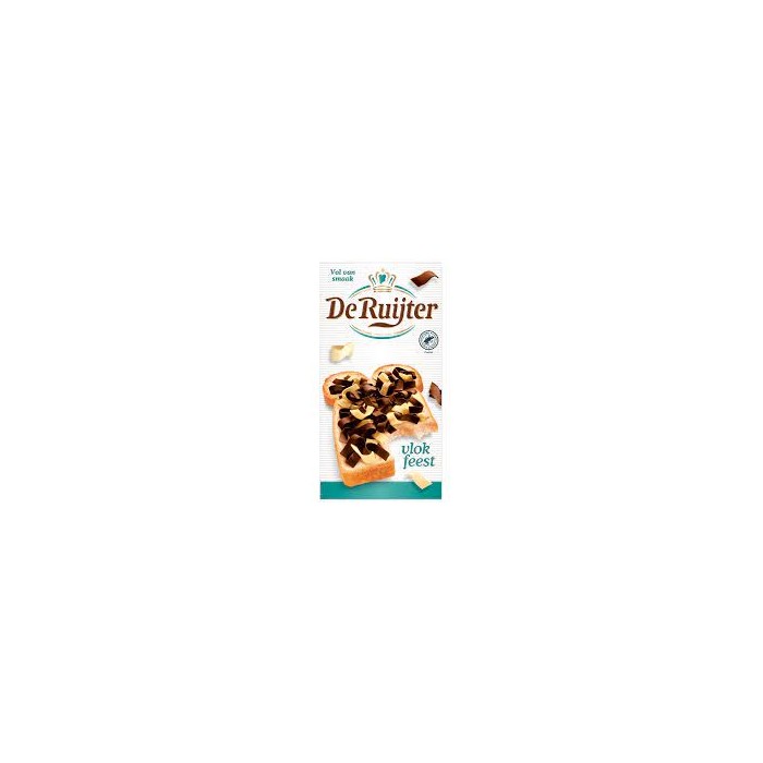 Flocons Chocolat Noir & Blanc 200g De Ruijter