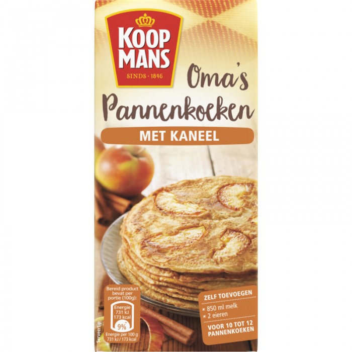 Mix pour Crêpes Sucrées à la Cannelle 400g Koopmans