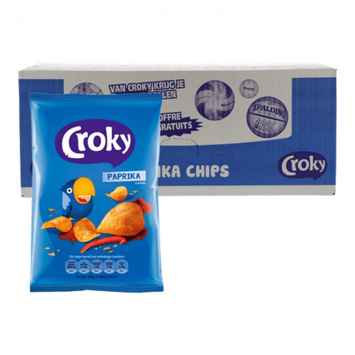 Chips Paprika Carton 20 x 40g Croky
