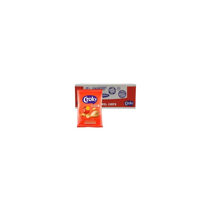 Chips Naturel Salées Carton 20 x 40g Croky