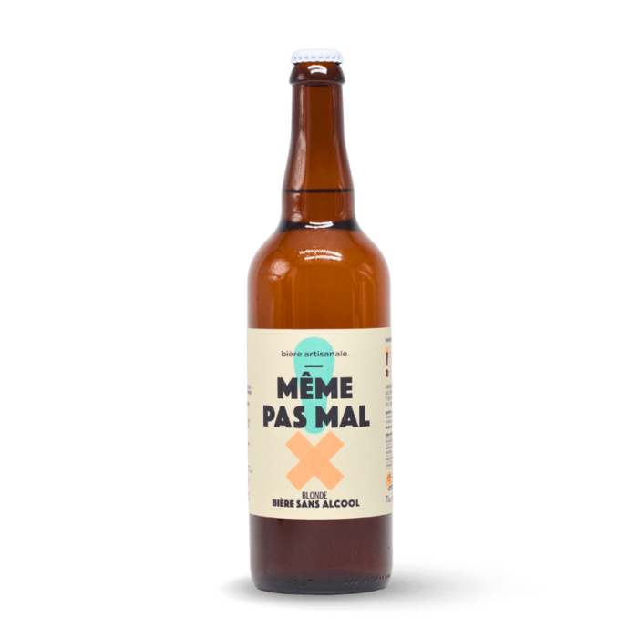 Bière Même Pas Mal "Pale Ale" Sans Alcool 75cl