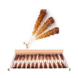 Sucre Candi Brun 100 Bâtonnets 80g Candico