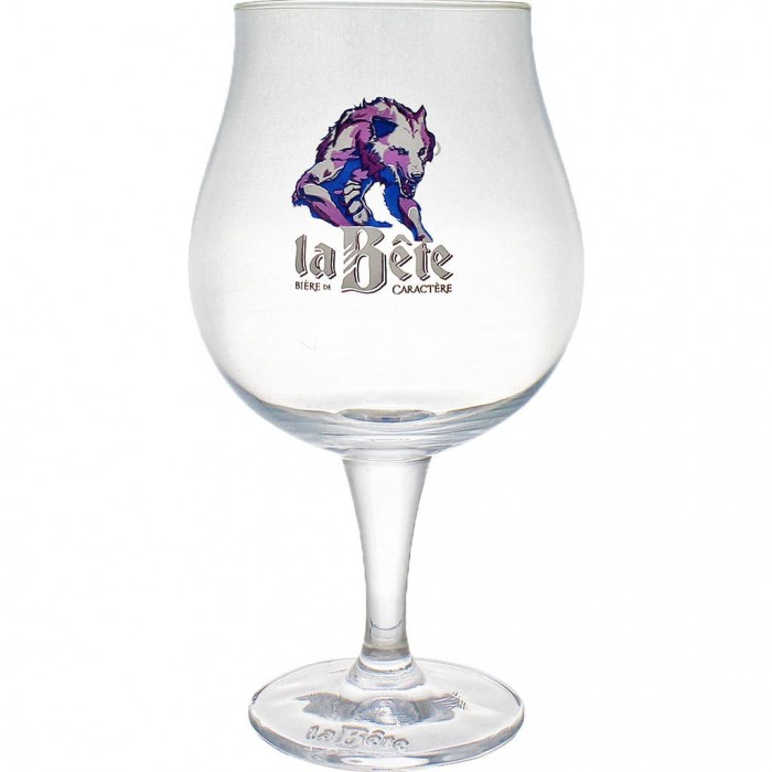 Verre Bière Original Cadeau 6 VERRES LA BETE 50CL HT. 19.50CM Verre à Bière Neuve