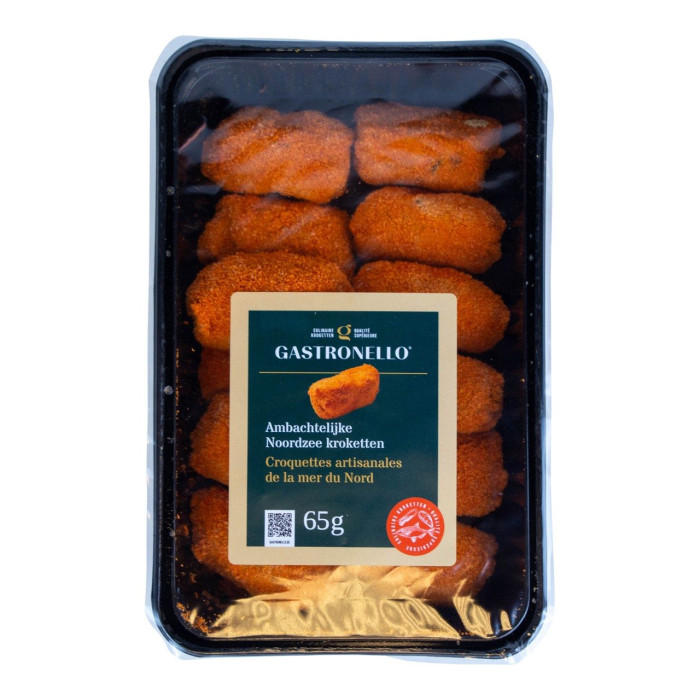 Croquettes Mer du Nord (cabillaud-moules-crevettes) 12 x 65g Gastronello