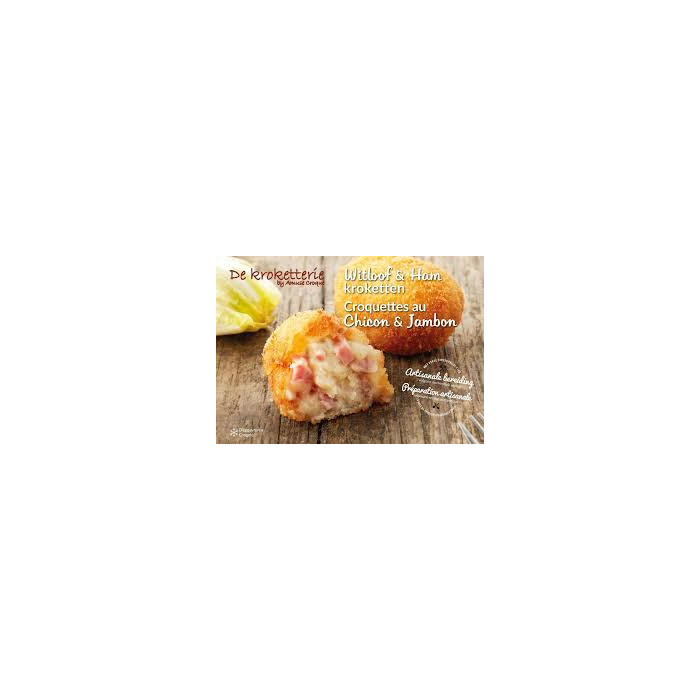 Croquettes Chicon (endives) & Jambon 10 x 65g De Kroketterie