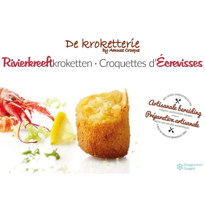 Croquettes aux Ecrevisses 36 x 65g De Kroketterie
