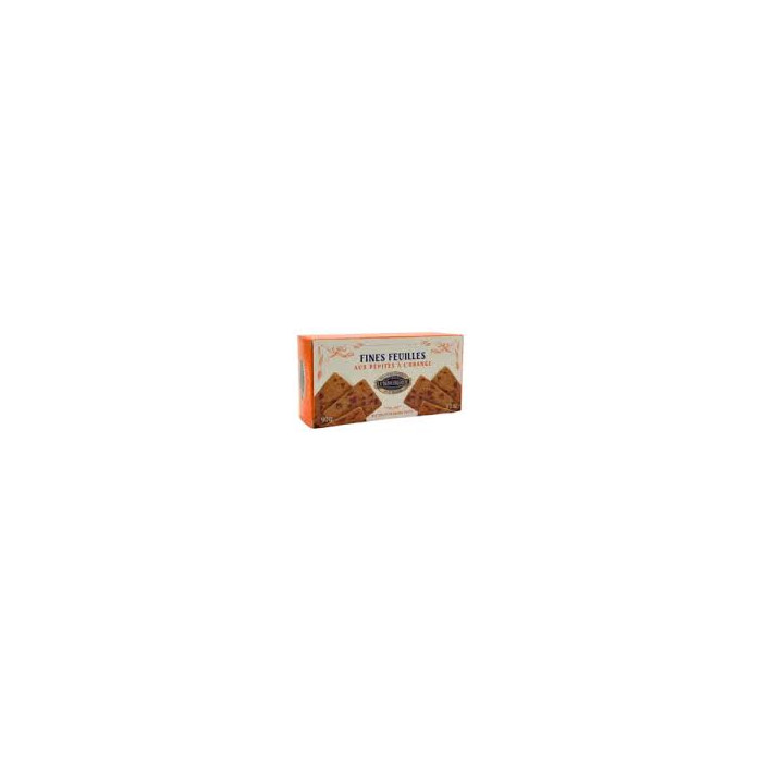 Fines Feuilles Pépites Orange 90g La Dunkerquoise