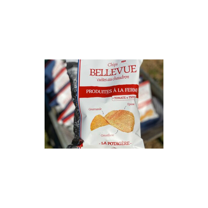 Chips fermières Tomate & Thym 125g Ferme Bellevue