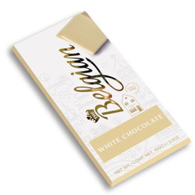 Tablette Choco Blanc 100g The Belgian