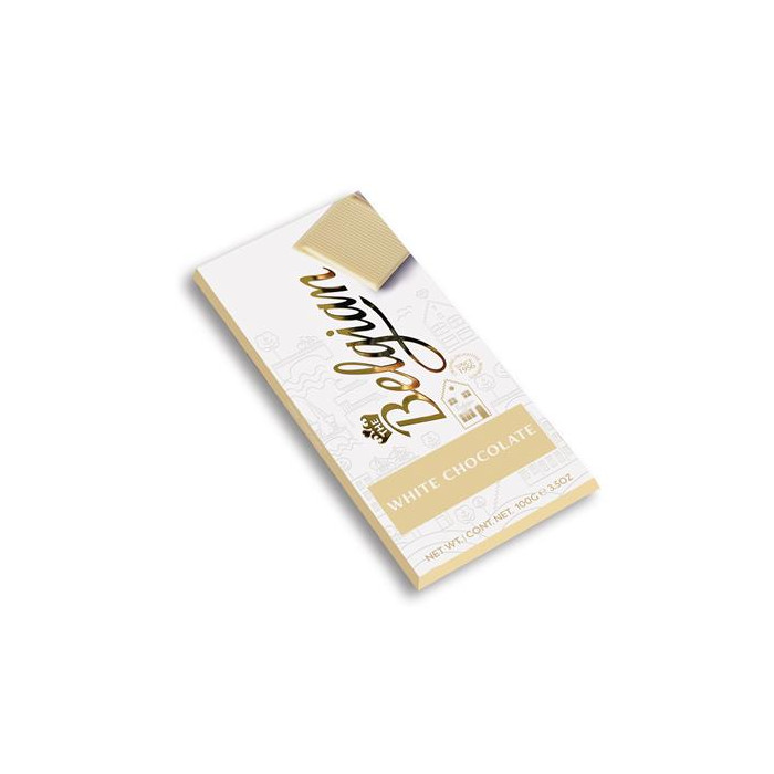 Tablette Choco Blanc 100g The Belgian