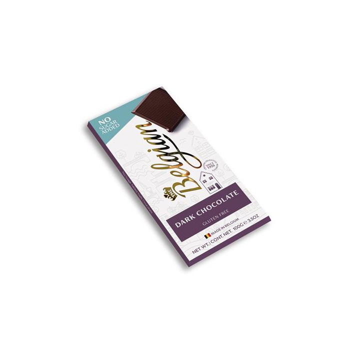 Tablette Choco Noir SANS SUCRE 100g The Belgian