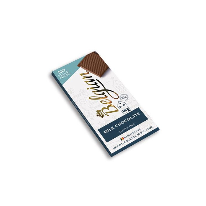 Tablette Choco Lait SANS SUCRE 100g The Belgian