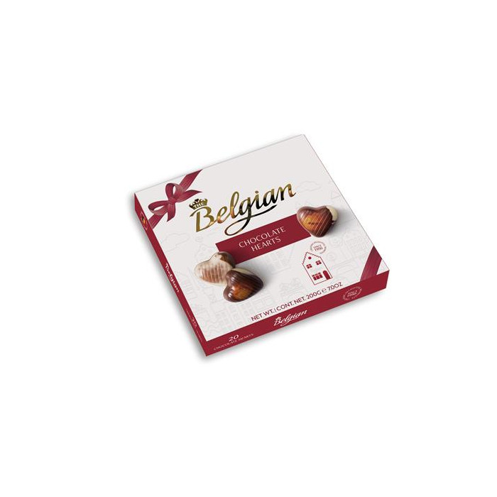 Pralines Coeur Chocolat The Belgian 200g Boite