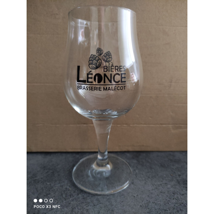 Verre Bière Léonce d'Armentières - Brasserie Malécot