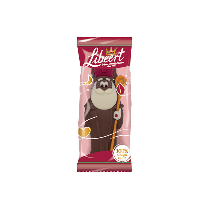 St Nicolas Figurine Color 18cm (chocolat au lait) 80g Libeert