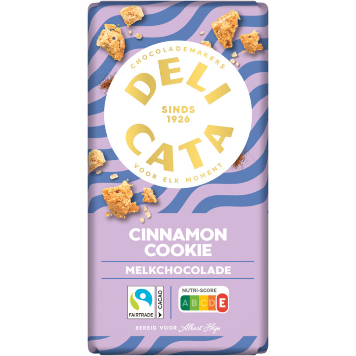 Delicata Choco Lait Cannelle & Cookies 150g