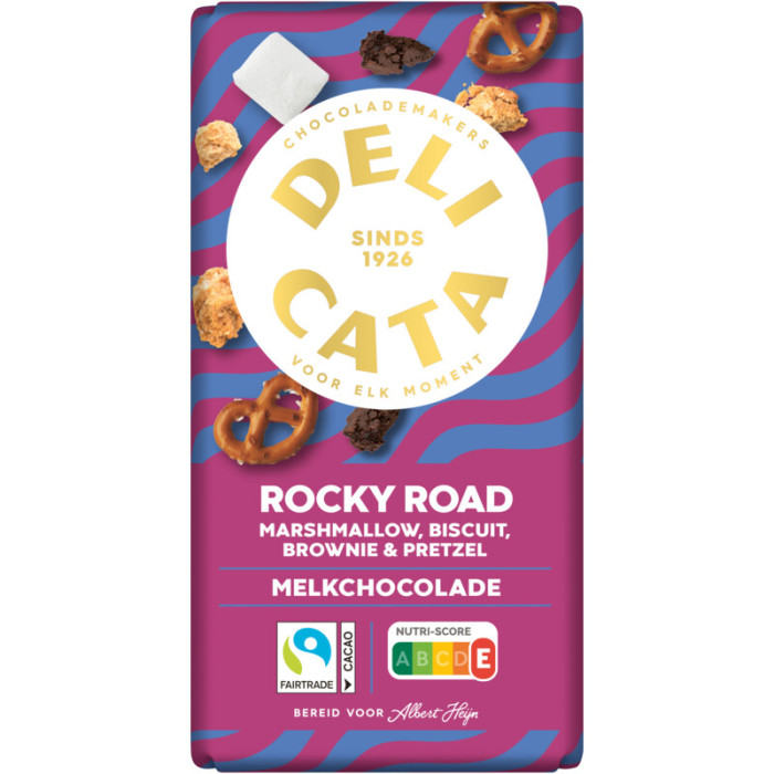 Delicata Choco Lait Rocky Road 150g