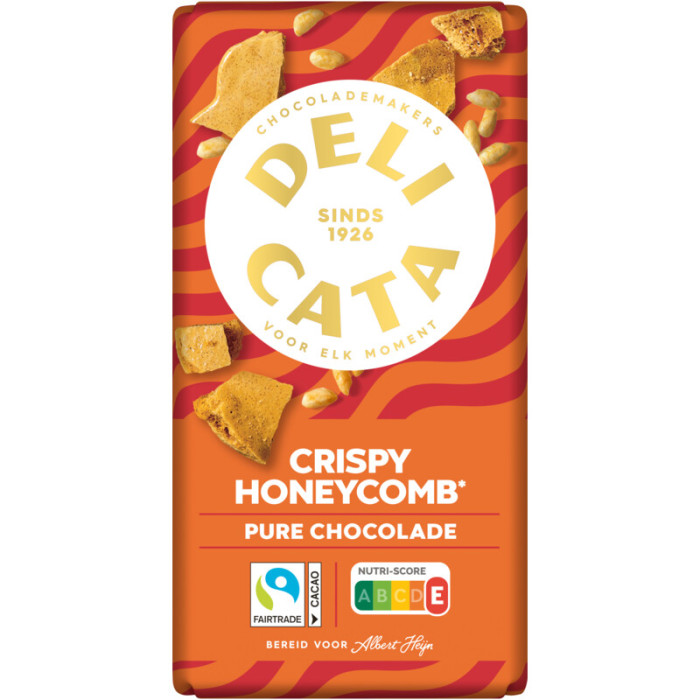 Delicata Choco Noir Crispy & Nid d'abeille 150g