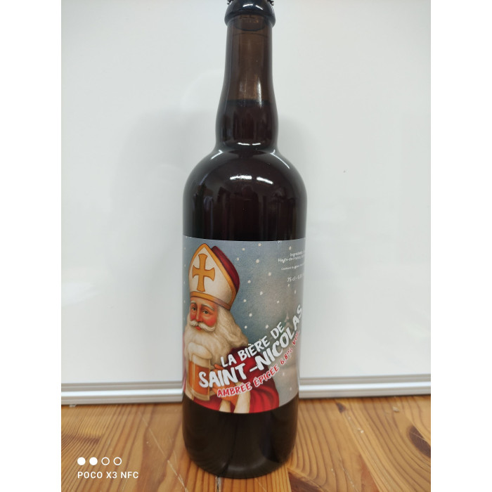 Bière Artisanale de St Nicolas ambrée 75cl
