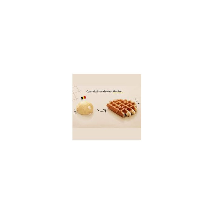 Pâtons Gaufres Liége 12 X 80g "Prêts à Cuire" Belgaufra