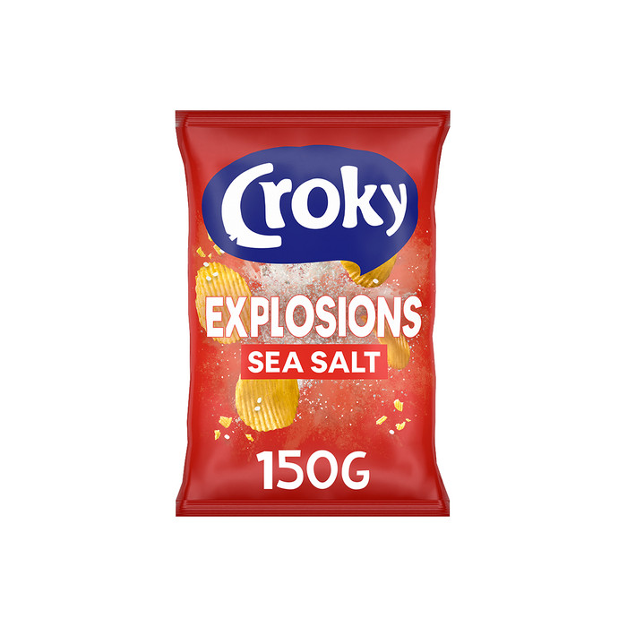 Chips Explosions Sea Salt (sel marin) 150g Croky