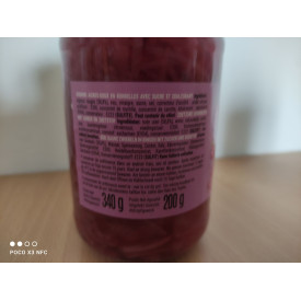 Oignons Rouges aigre doux en rondelles 340g Farmer's