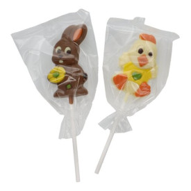 Pâques Sucette "Poussin Jaune" chocolat au Lait 20g