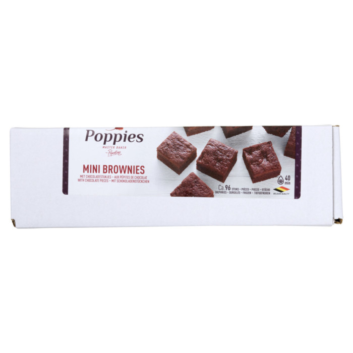 Mini Brownies Chocolat 96 x 30g Poppies