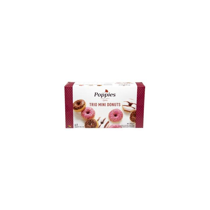 Trio Mini Donuts (3 x 3) Poppies