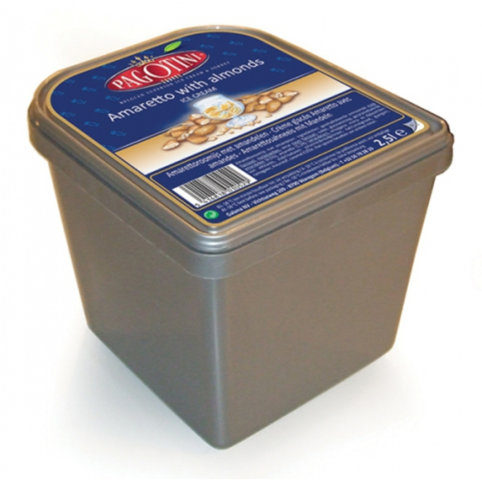 Glace à la liqueur d'Amaretto 2.5 L (25 boules) Pagotini