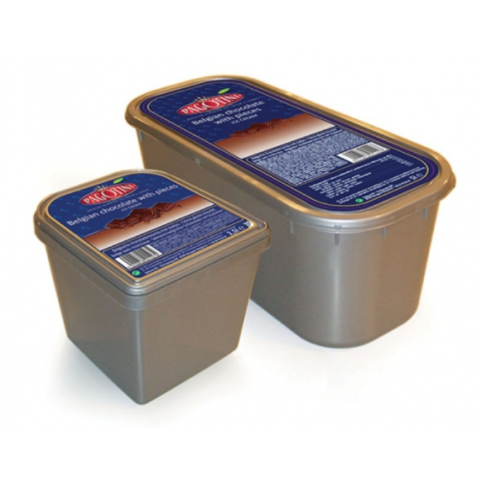 Glace Choco Noir Belge 2.5 L (25 boules) Pagotini