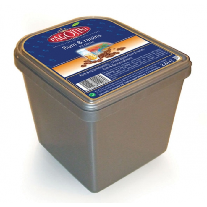 Glace Rhum Raisins 2.5 L (25 boules) Pagotini