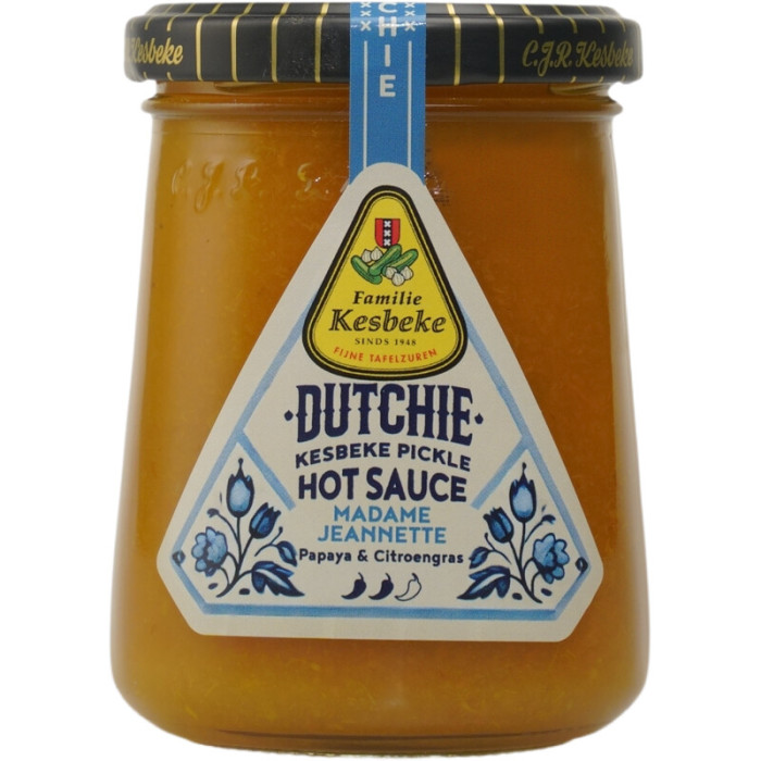 Sauce Piquante au Poivron-Papaye-Citronnelle  220g Bocal Kesbeke