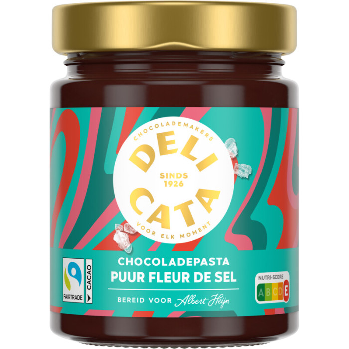 Pâte à Tartiner Chocolat Noir Fleur de Sel 330g Délicata
