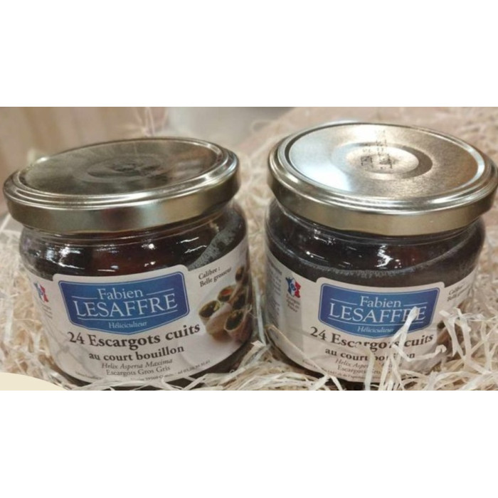 Escargots Gros Gris de Comines (bocal de 24) F.Lesaffre
